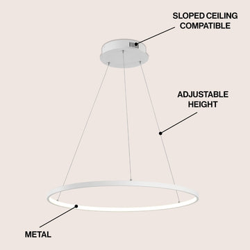Brice Modern Contemporary Iron Integrated LED Pendant